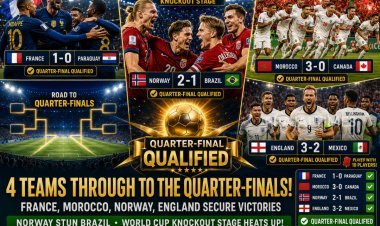 FIFA World Cup 2026 Round of 16: France, Morocco, Norway and England Reach Quarter-Finals