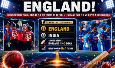 England Overtake India to Become No. 1 in ICC T20I Team Rankings After 4-0 Series Win