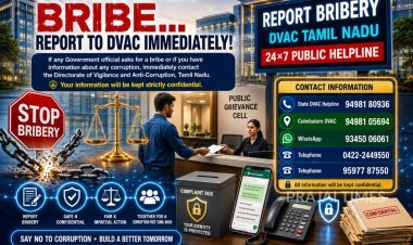 Coimbatore DVAC Helpline: Report Bribery and Corruption Through These Official Numbers