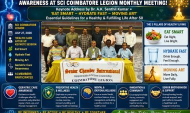 HEALTH CARE AFTER 50 AT FOREFRONT OF SCI MONTHLY MEET