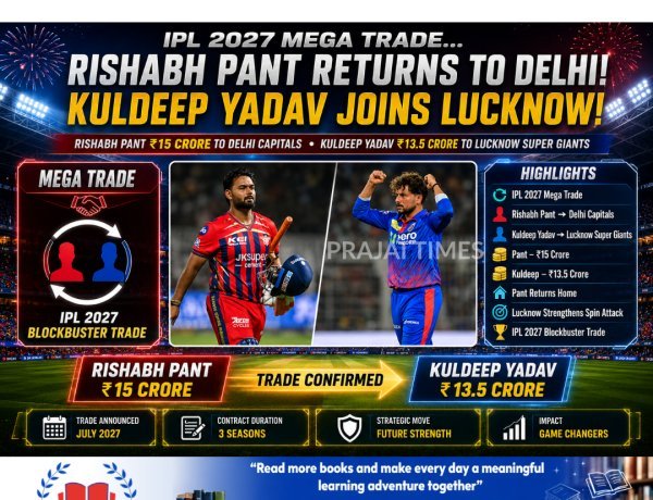 Rishabh Pant Returns to Delhi Capitals as Kuldeep Yadav Joins Lucknow Super Giants in IPL 2027 Blockbuster Trade