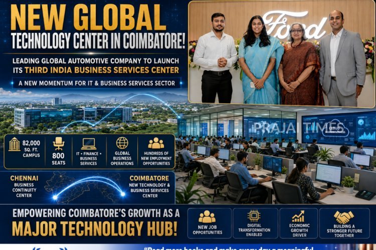 Ford Business Solutions to Open New Technology and Business Services Center in Coimbatore