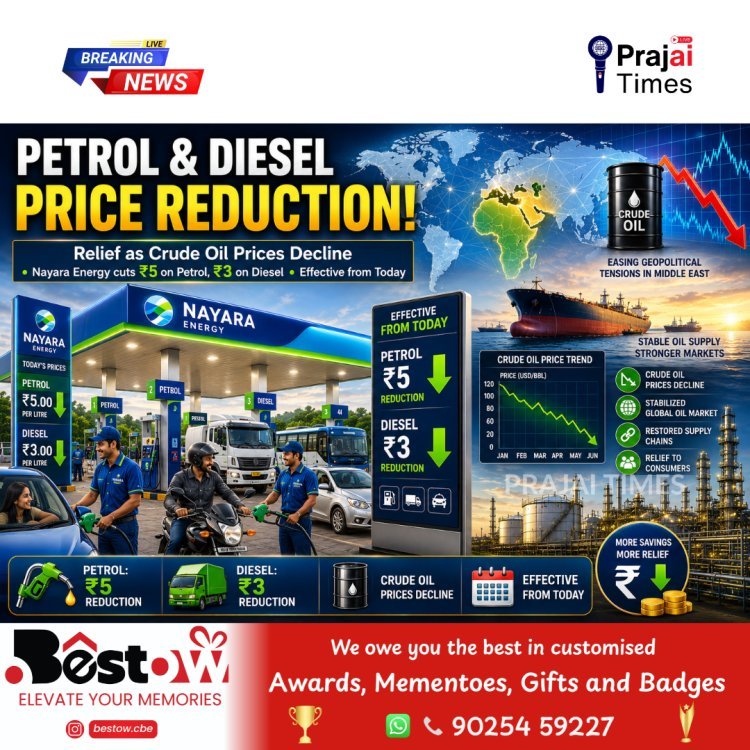 Nayara Energy Cuts Petrol and Diesel Prices as Middle East Tensions Ease