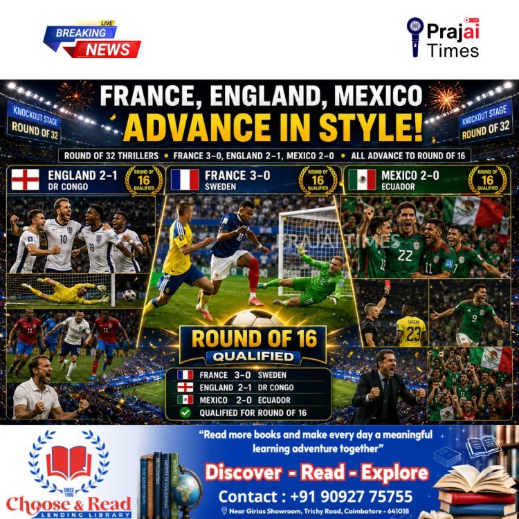 France, England & Mexico Storm Into FIFA World Cup 2026 Round of 16