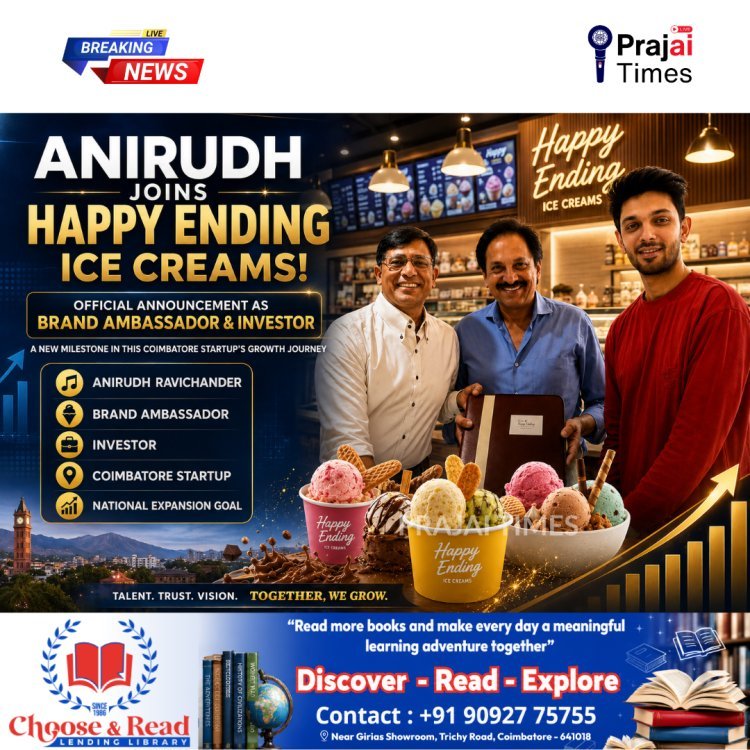 Music Director Anirudh Ravichander Joins Happy Ending Ice Creams as Brand Ambassador and Investor