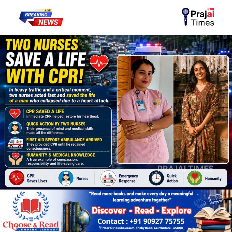 Two Nurses Save Kerala Man's Life by Performing CPR After Heart Attack in Heavy Traffic