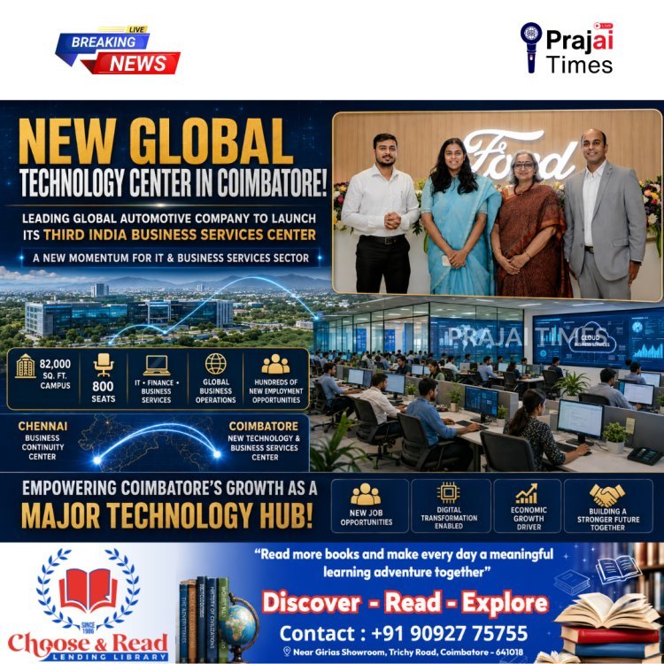 Ford Business Solutions to Open New Technology and Business Services Center in Coimbatore