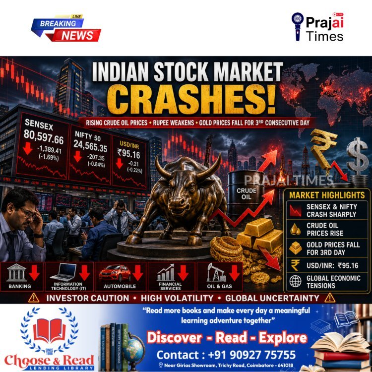 Indian Stock Market Today: Sensex and Nifty Post Biggest Fall in Over Three Months, Rupee Weakens