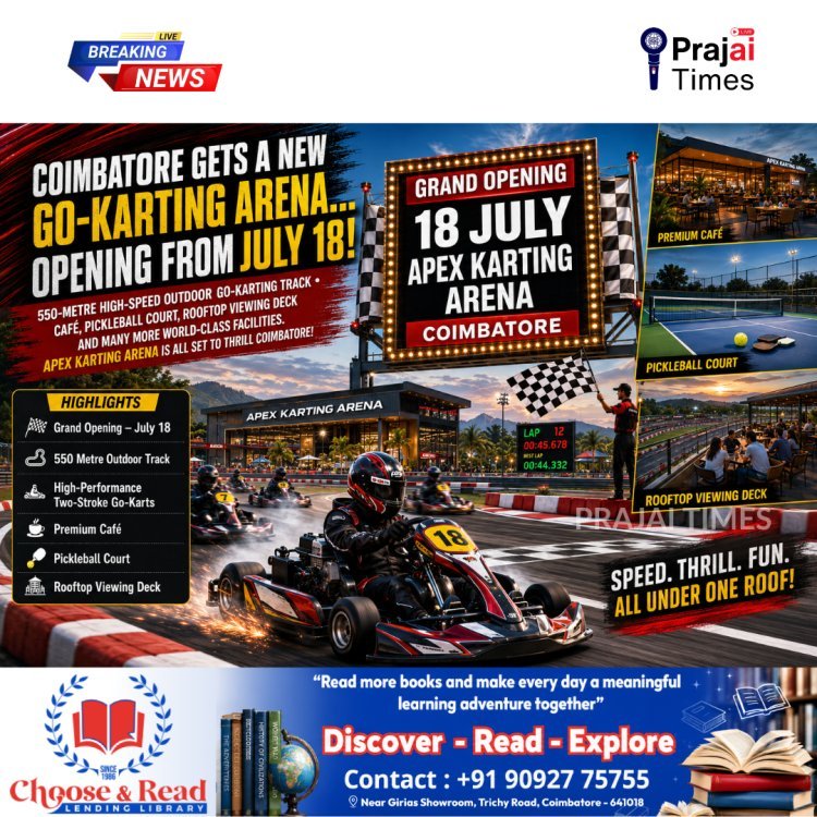 Coimbatore to Get New Go-Karting Arena as Apex Karting Arena Opens on July 18