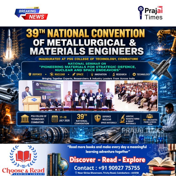 39th National Convention of Metallurgical & Materials Engineers Begins at PSG Tech