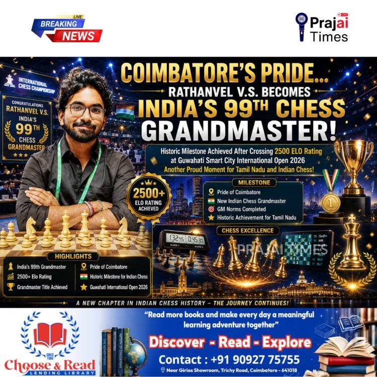 Coimbatore's Rathanvel VS Becomes India's 99th Chess Grandmaster