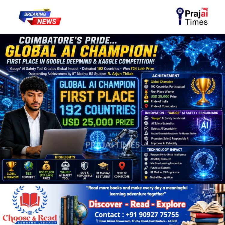 Coimbatore’s R. Arjun Thilak Wins Global AI Championship by Google DeepMind and Kaggle