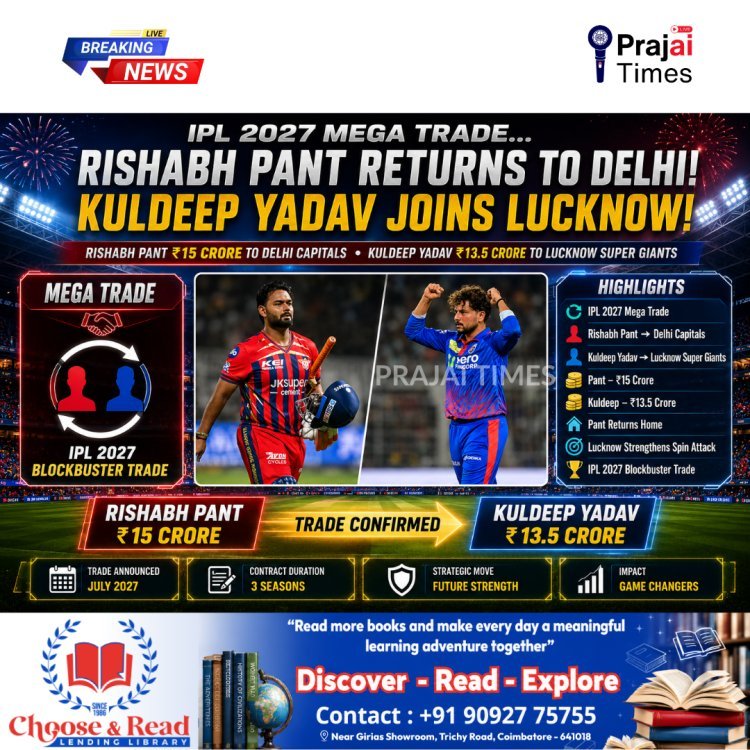 Rishabh Pant Returns to Delhi Capitals as Kuldeep Yadav Joins Lucknow Super Giants in IPL 2027 Blockbuster Trade