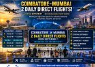 Air India Express to Launch Two Daily Direct Flights Between Coimbatore and Mumbai from September 1
