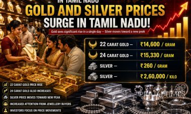 Tamil Nadu Gold Price Today: 22K Gold Surges ₹395, Silver Rises to ₹260 Per Gram
