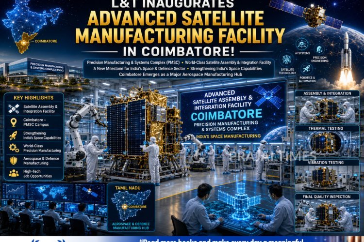 Coimbatore Takes a Giant Leap in Space Manufacturing as L&T Opens Advanced Satellite Facility
