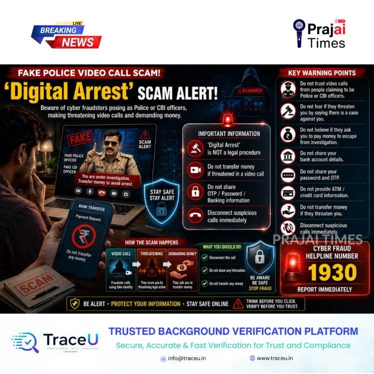 Digital Arrest Scam Alert: Beware of Fake Police and CBI Video Calls Demanding Money