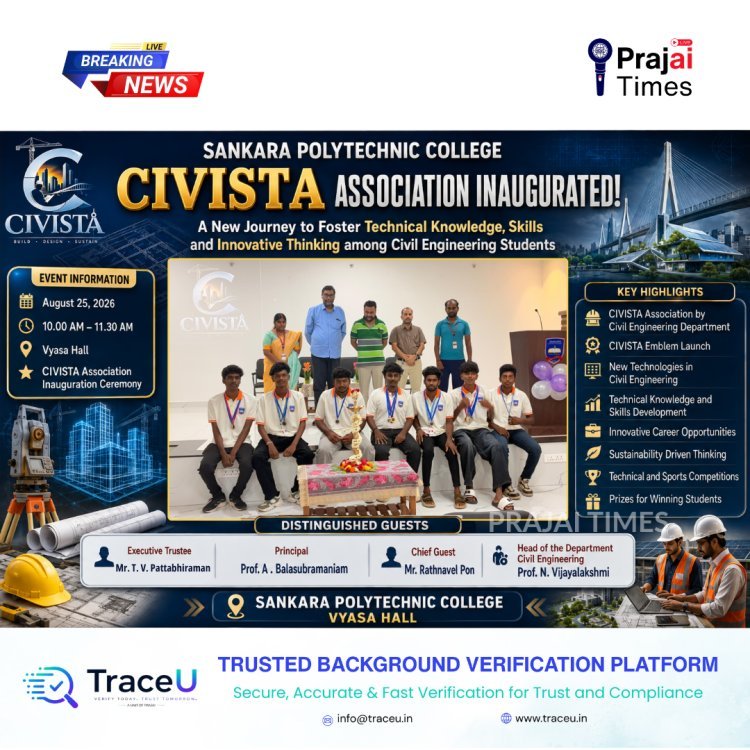 CIVISTA Association Inaugurated at Sankara Polytechnic College