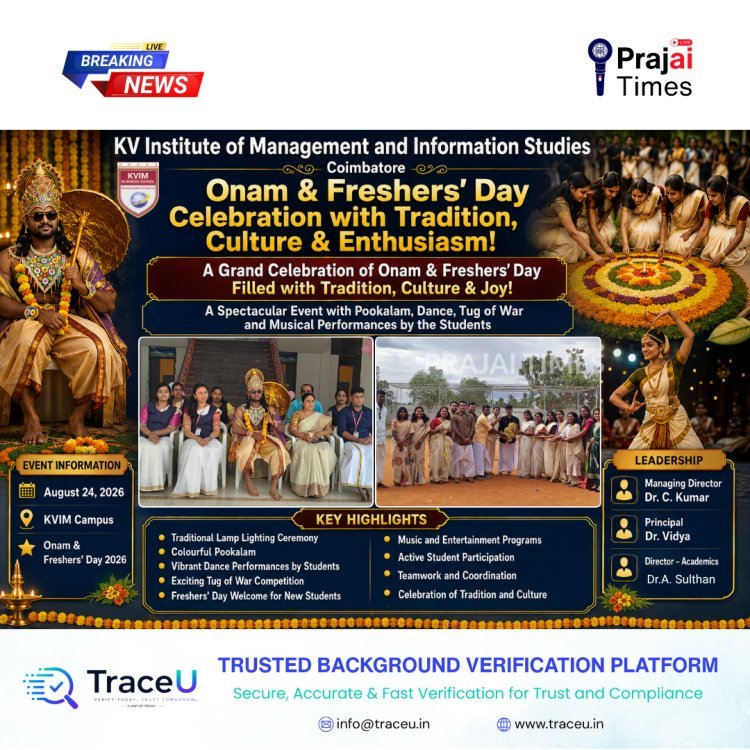 KVIM Onam & Freshers’ Day Celebration 2026 Held with Festive Spirit