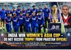 India Win Women’s Asia Cup 2026, Decline Trophy Presentation From Pakistan Official