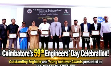 59th Engineers’ Day Celebrated in Coimbatore with Awards and Project Expos