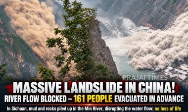 Massive Landslide in China Blocks River Flow; 161 People Evacuated in Advance