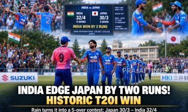 India Beat Japan by Two Runs in Historic First-Ever T20I