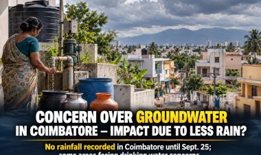 Concern Over Groundwater Levels in Coimbatore Amid Limited Rainfall