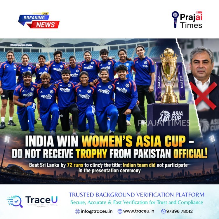 India Win Women’s Asia Cup 2026, Decline Trophy Presentation From Pakistan Official
