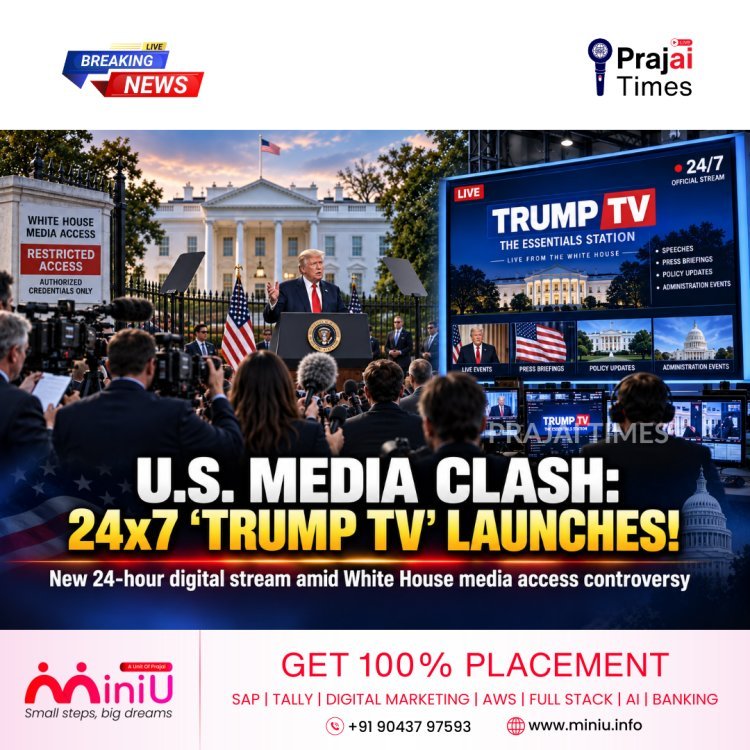 US Media and Trump Administration Clash as White House Launches 24/7 “Trump TV”