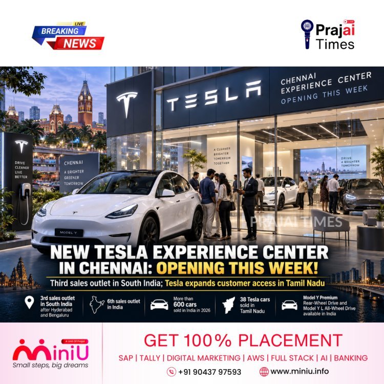 Tesla to Open New Experience Centre in Chennai This Week