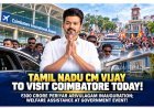 Tamil Nadu CM Vijay to Visit Coimbatore Today for Official Events