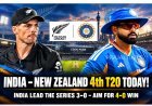 India vs New Zealand 4th T20I: Match Preview, Date, Time and Venue