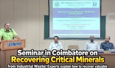 Coimbatore Seminar Explores Recovery of Critical Minerals and Metals from Industrial Waste