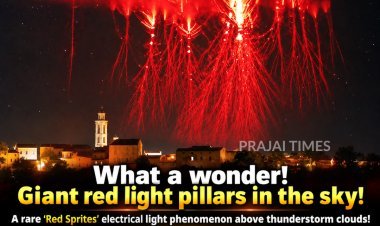 Giant Red Sprites Captured Above Thunderstorms Near Spain in Rare Atmospheric Spectacle
