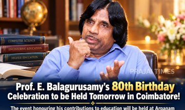 Prof. E. Balagurusamy to Celebrate His 80th Birthday on October 15 in Coimbatore