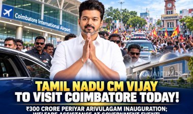 Tamil Nadu CM Vijay to Visit Coimbatore Today for Official Events