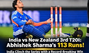 India Beat New Zealand by 6 Wickets: Abhishek Sharma Smashes 113 in 3rd T20I