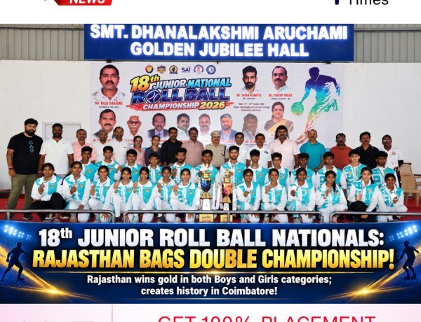 RAJASTHAN ON A ROLL WITH DOUBLE CHAMPIONSHIP IN 18th JUNIOR ROLL BALL NATIONALS