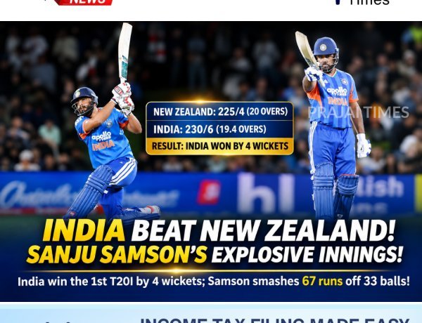 India Beat New Zealand by 4 Wickets in Christchurch T20I Thriller