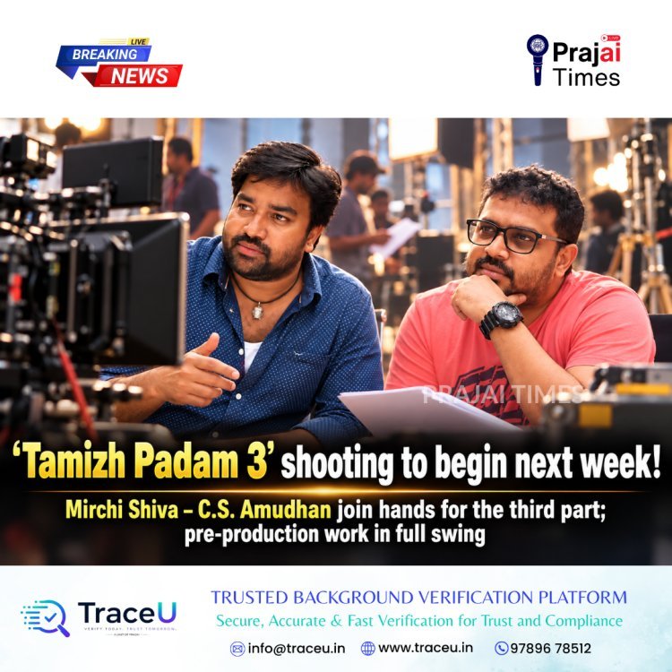 Tamizh Padam 3 Shooting Set to Begin Next Week