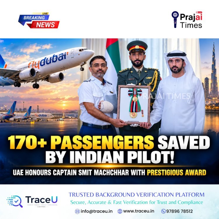 UAE Honours Indian Flydubai Pilot Captain Smit Machchhar for Courage