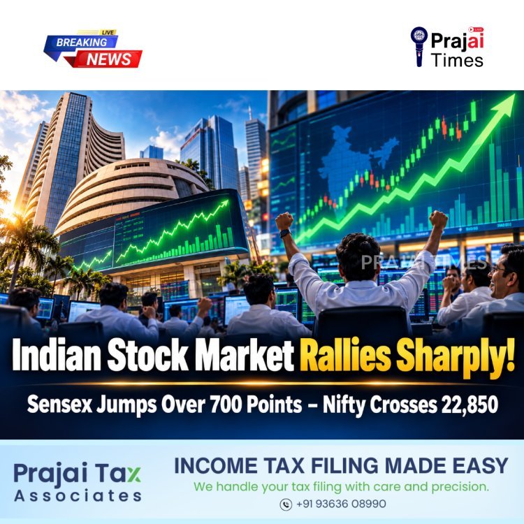 Stock Market Rally: Sensex Jumps Over 700 Points, Nifty Crosses 22,850